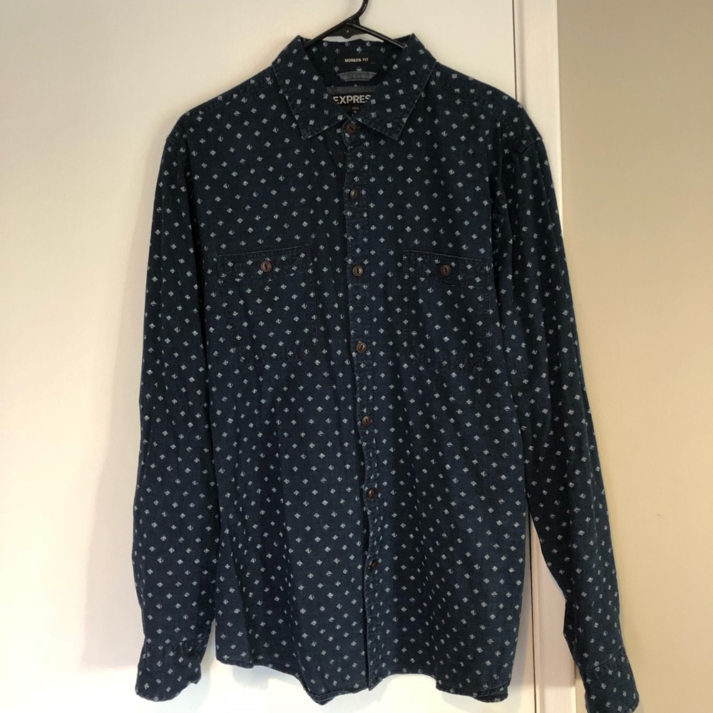 Express Denim Button Up
